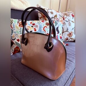 Beijo Handbag Pearlescent Pink Vegan EUC